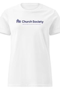 Church Society classic white t-shirt (women's fit)